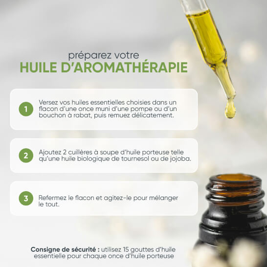 Préparez votre huile d'aromatherapie